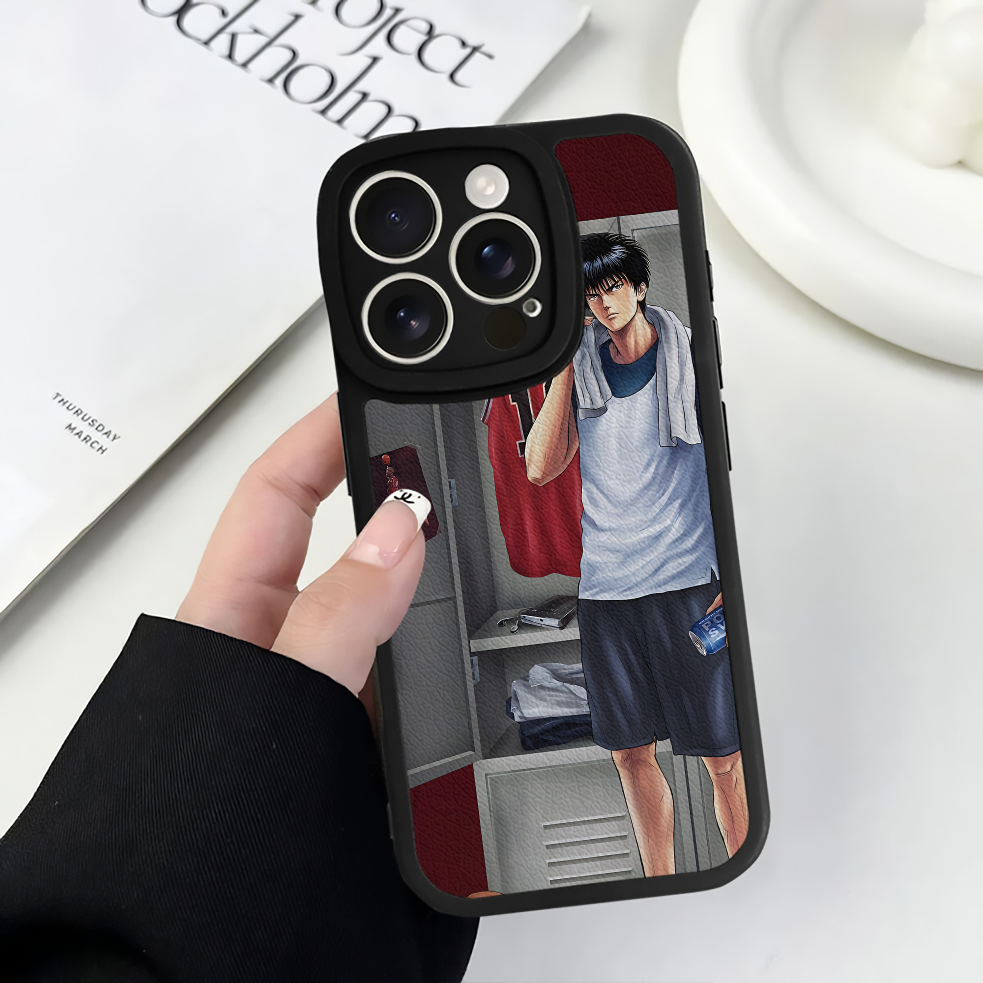 （画像用） SLAM DUNK／スラムダンク 【iPhone 16シリーズ対応】シリコンスマホケース（レザー調） 材質：シリコン
